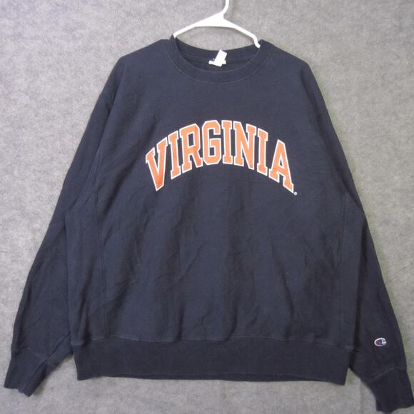 Champion Other - Virginia Cavaliers Sweatshirt Mens XL Navy Blue NCAA Football Crewneck Champion